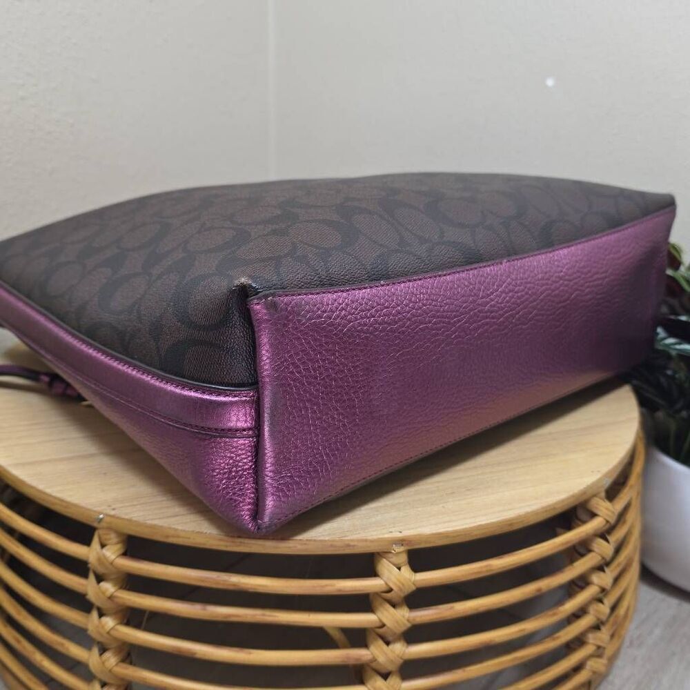 Coach Marlon Hobo in Signature Canvas and Wallet - Picture 8 of 16
